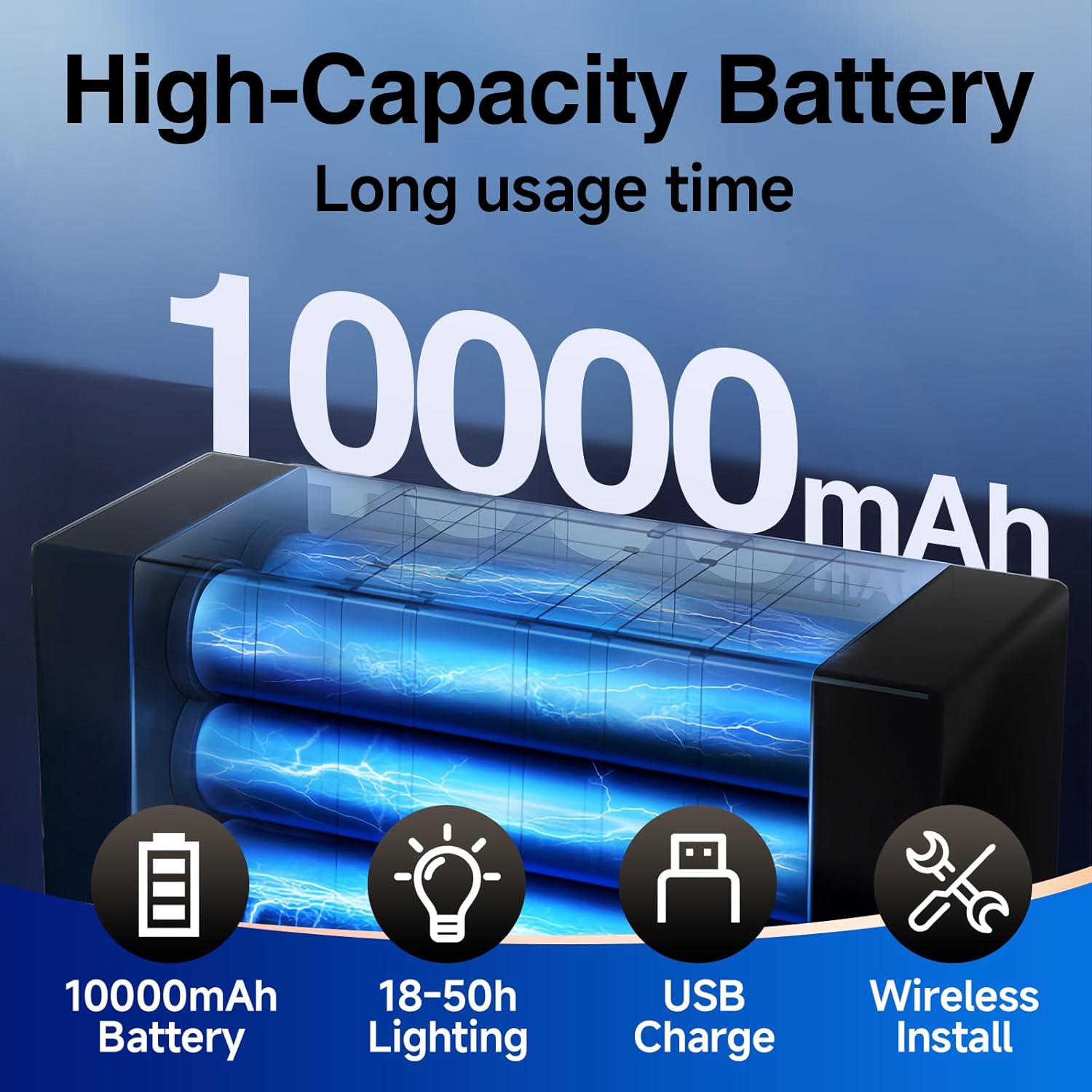 Black Wall Sconce with Deer Head Accent - Rechargeable Remote-Controlled Dimmable LED Light for Bedroom, Living Room, Mirror Cabinet - 2 Pack, 3000K-6000K, CR97+ (crystal)