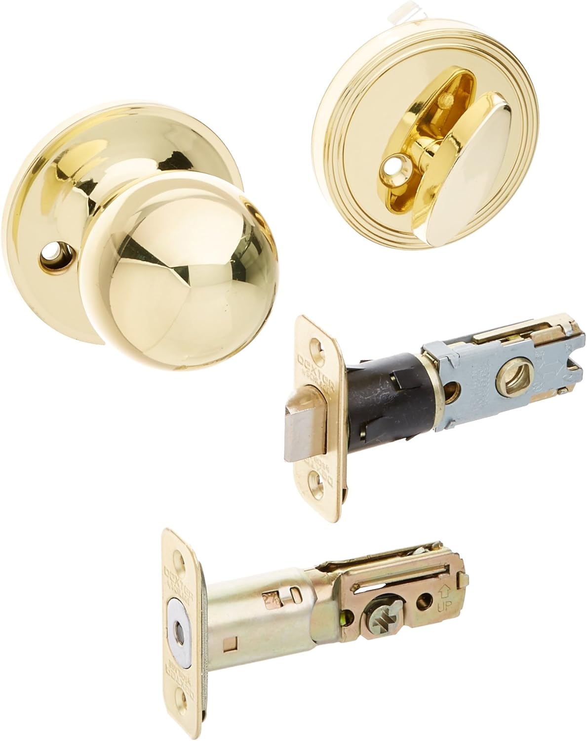 J-Series by Schlage Standard Interior Front Entry Handleset with Corona Door Knob, Interior Side Non-Keyed Thumbturn, Aged Bronze, JH59 CNA 716