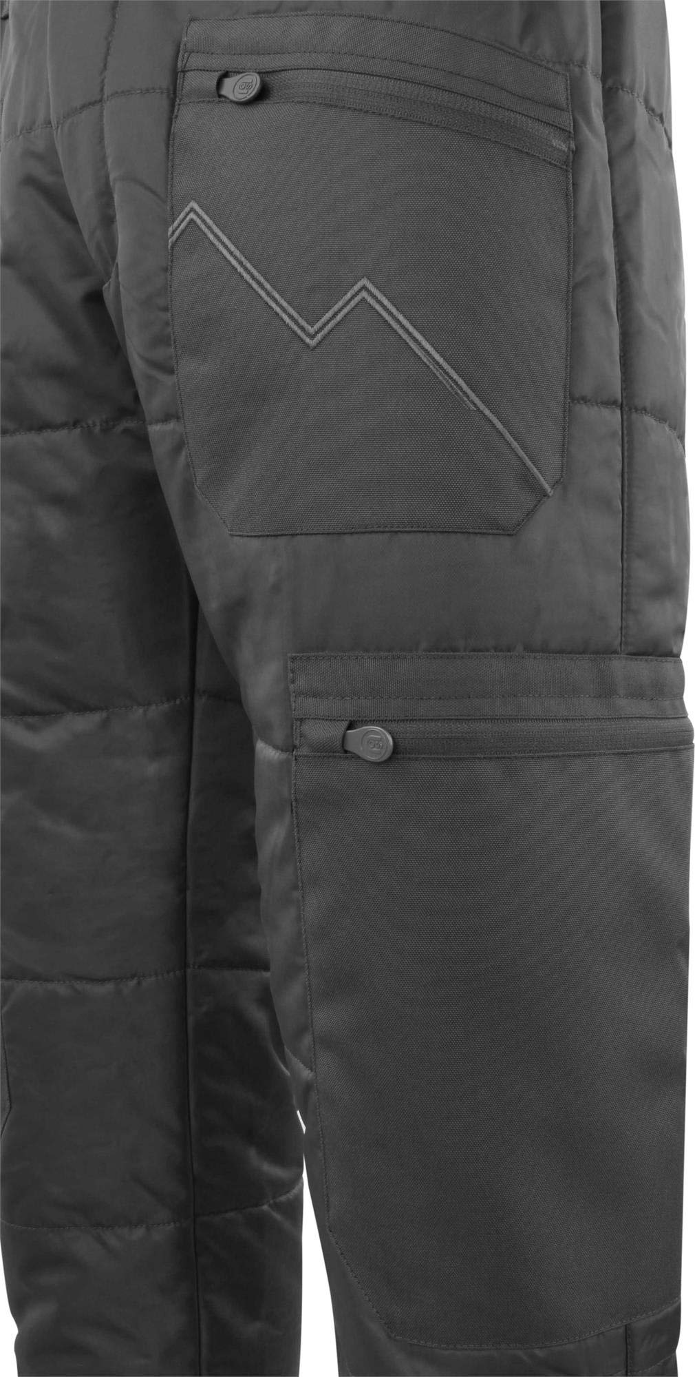 normani Outdoor Sports Herren Thermohose - gefütterte, verstärkte, wasserdichte Winterhose ThermoTech mit Dehnfalte und 4 abgedeckte Reißverschlusstaschen