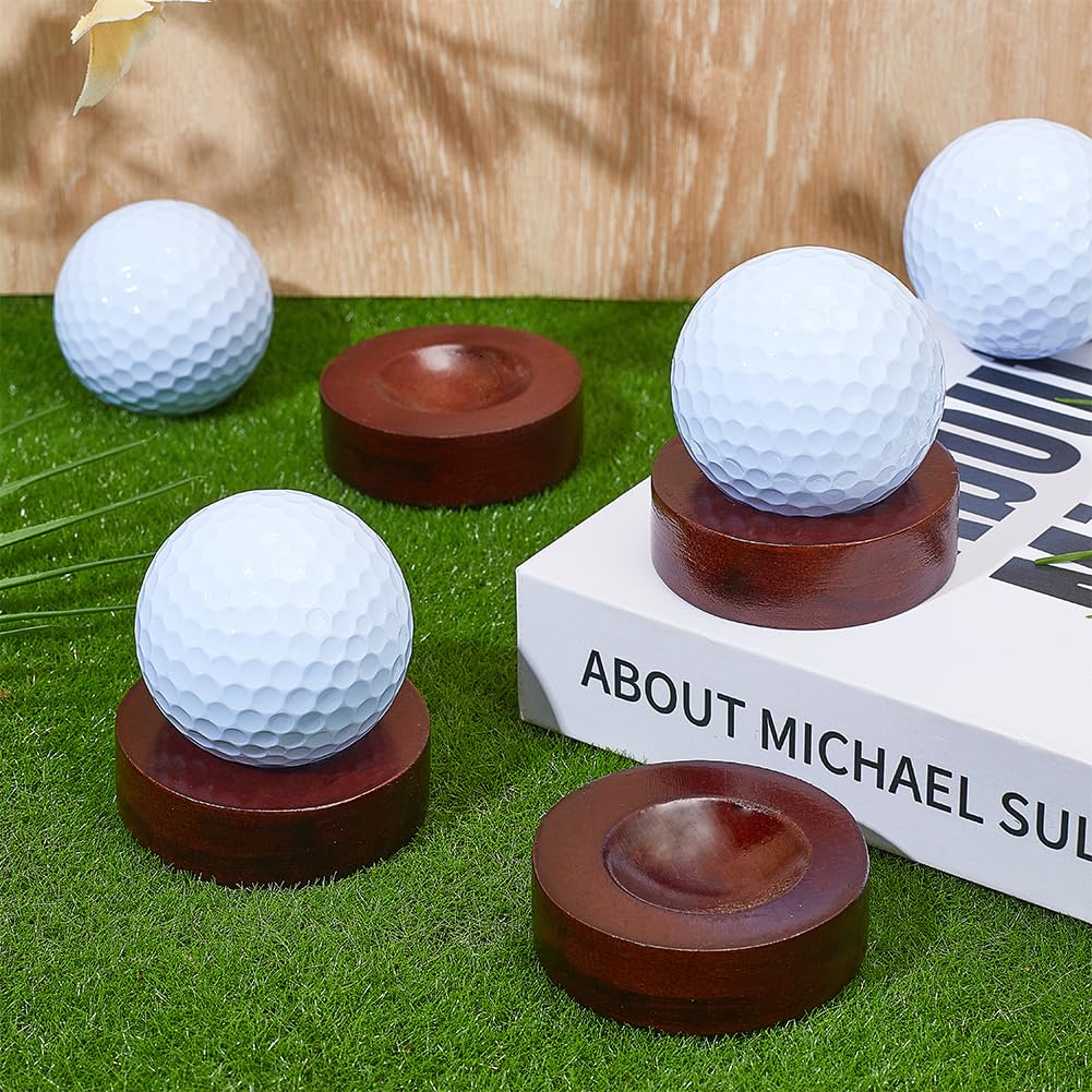 OLYCRAFT 8pcs ballon de Golf en bois présentoir 5cm bois de pin support d’affichage pour balles de Golf support de ballon de Golf unique pour Collection de souvenirs de sport décor de bureau