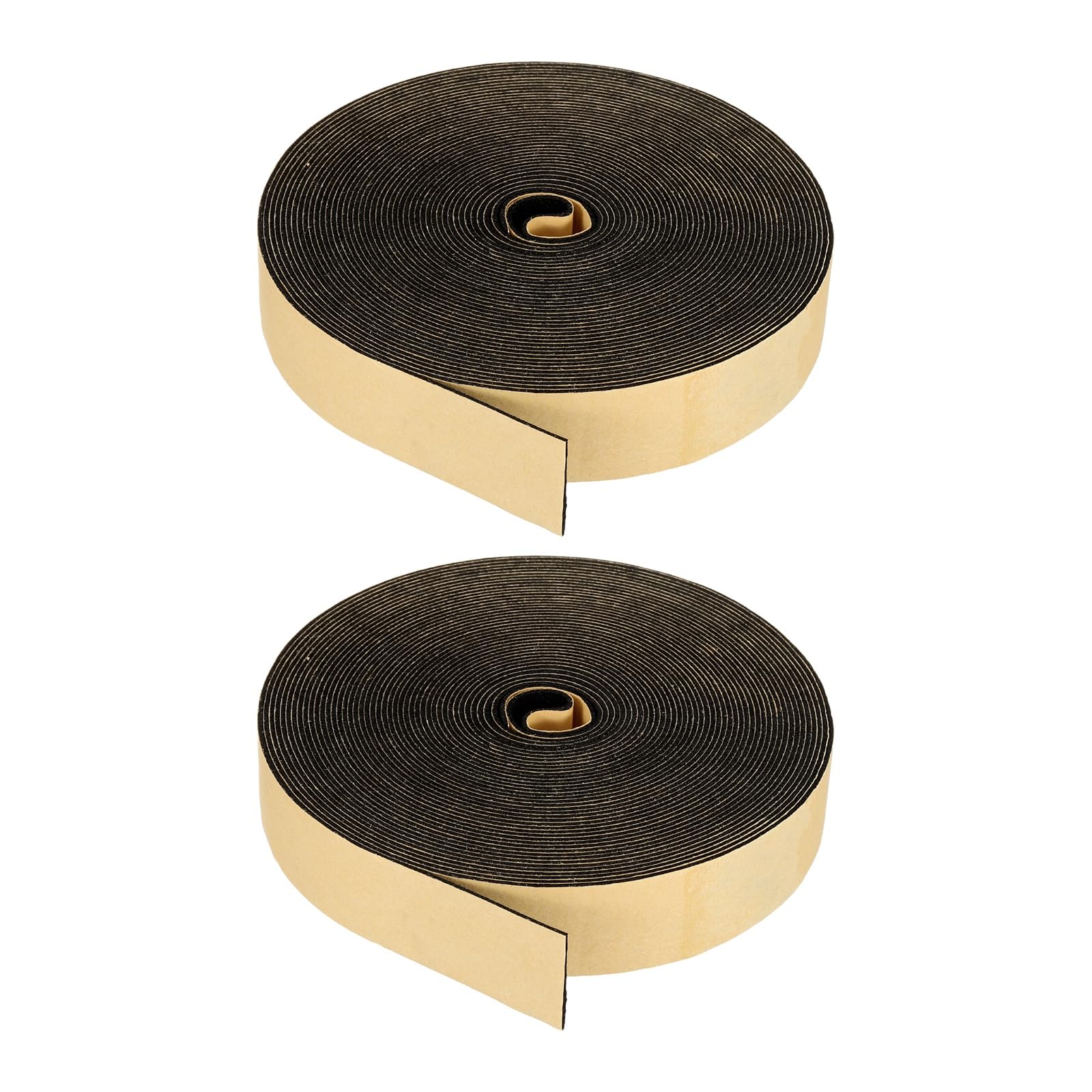 PATIKIL Foam Insulation Tape, 2Pcs 30mm W x 1mm t x 10 Meter Self Adhesive Weather Stripping Door Seal Strip for Door Window Air Conditioning, Black