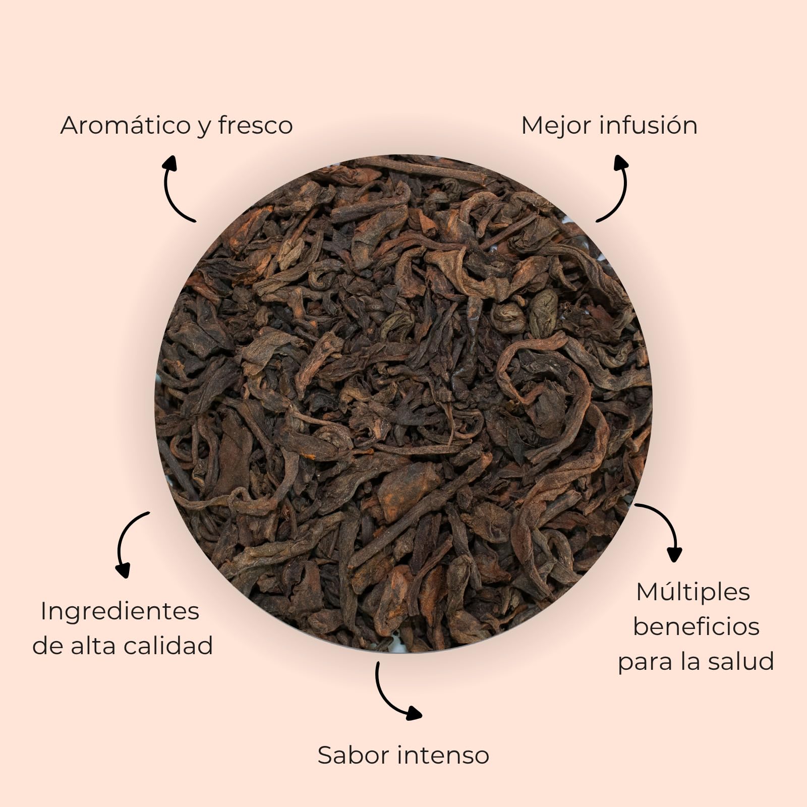 FUSIONATÉ Té Rojo Pu Erh a Granel, Lata 150 g de Té Fermentado Natural, Depurativo y Digestivo, 100% Natural, Ideal para Infusión Caliente o Fría, Té Chino Tradicional