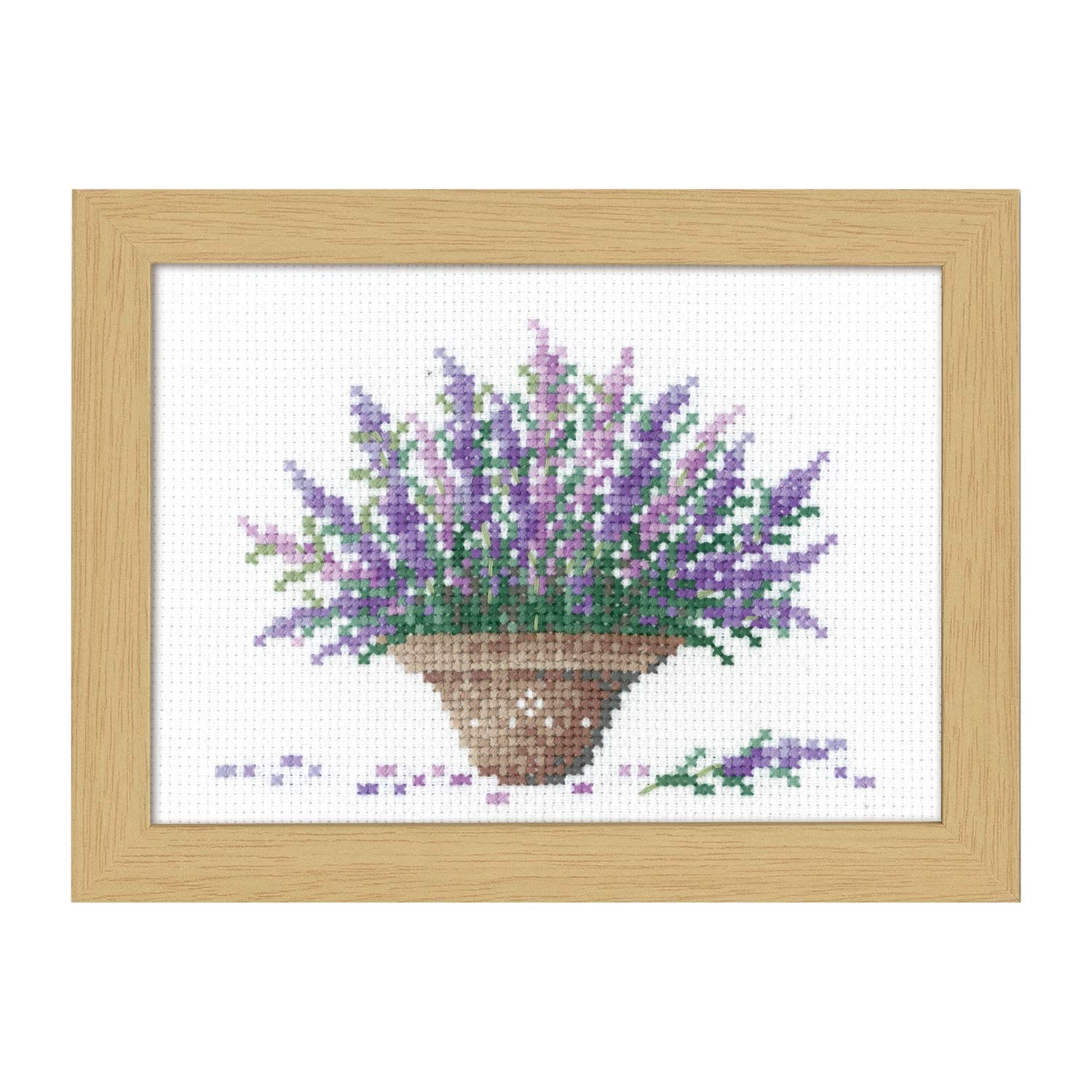 Cadre photo Olympus Thred 12 mois avec fleurs de juillet lavande 15x20 cm