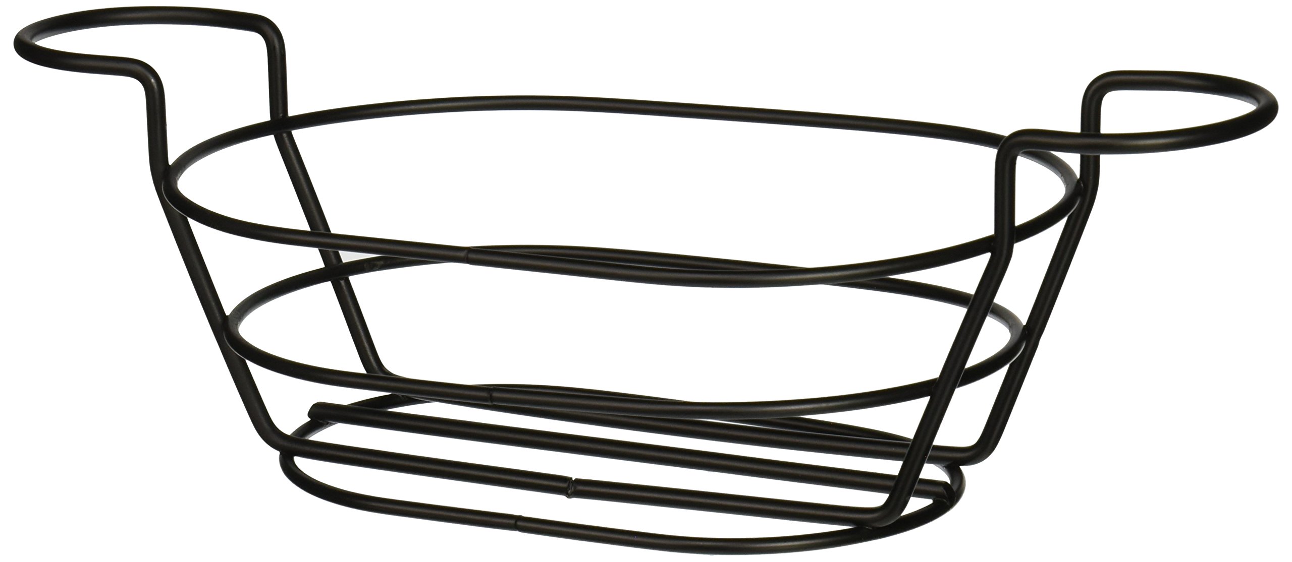 Cestas BSKB96 organizadoras de metal rectangular negro de 33x15,9 cm