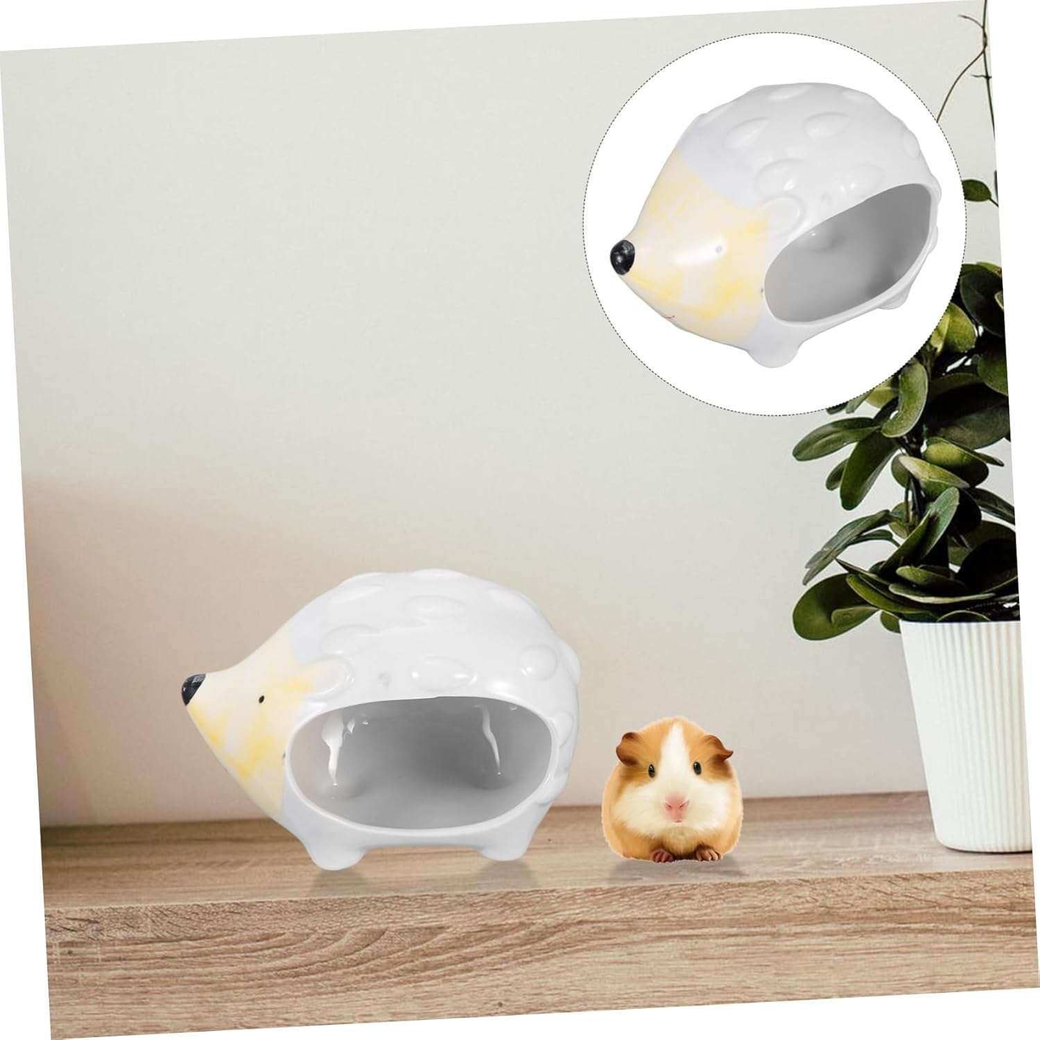Large Ceramic PET Nest for Guinea Pig Hamster and Hedgehog Summer Cooling Hut Insulation for Small Animals PET House for Indoor and Outdoor Use