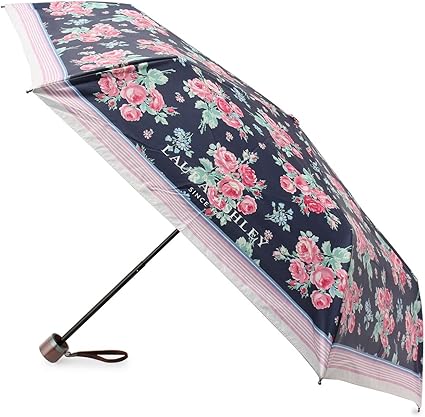 Amazon | [ ローラアシュレイ ] 折りたたみ傘 バンチェッド ロージズ柄