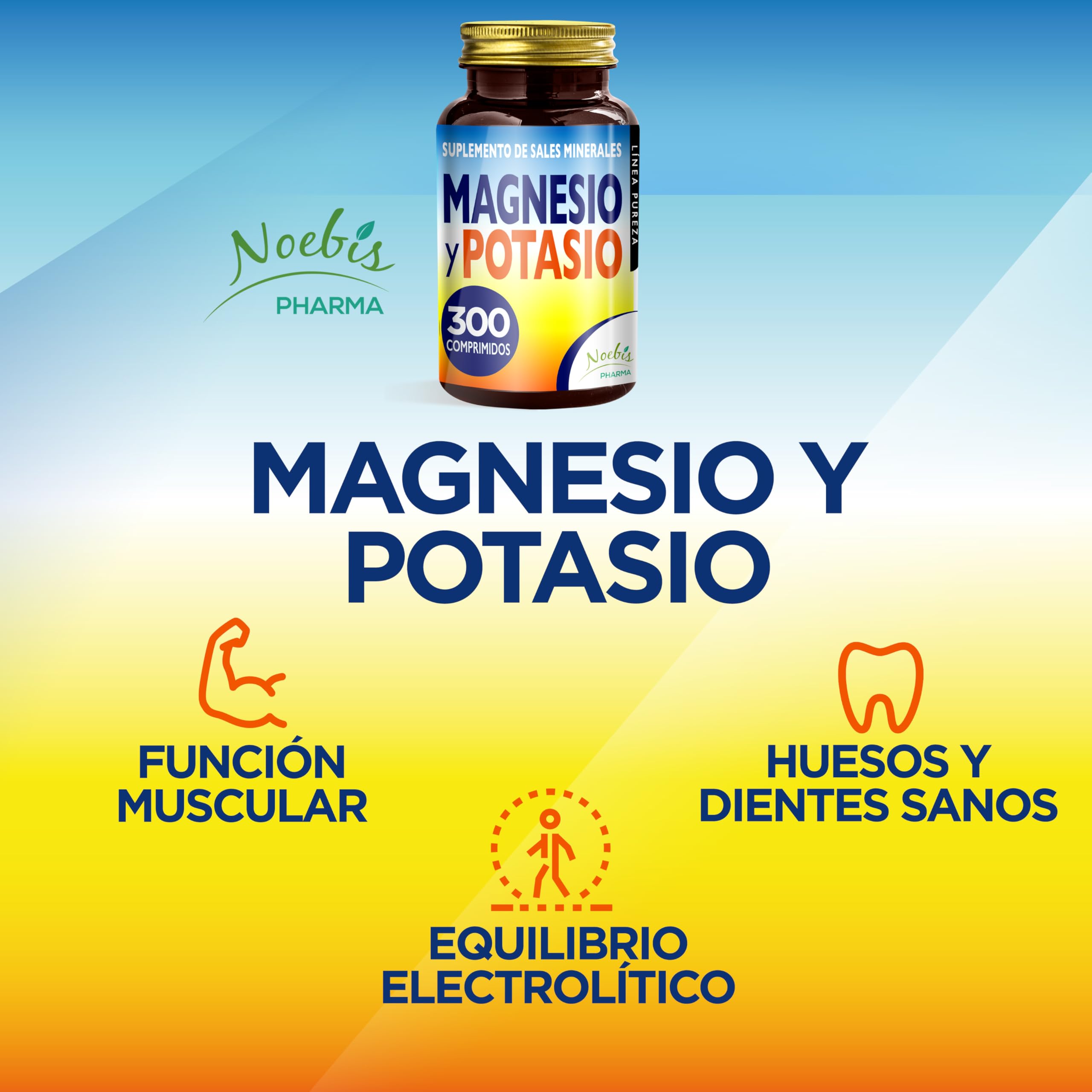 Magnesio y Potasio 300 Comprimidos (x3) - Suplemento para Combatir el Cansancio, la Fatiga y Adaptarse al Calor | Citrato de Magnesio y Citrato de Potasio Alta Asimilación