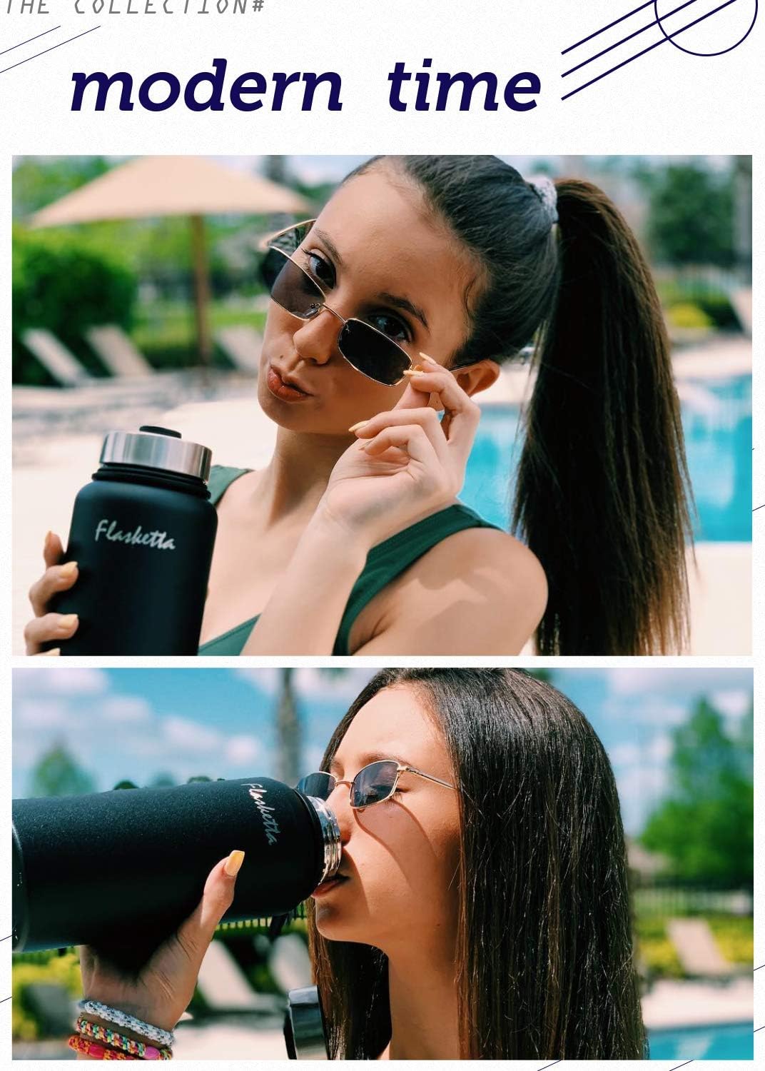 FEISEDY Vintage Small Rectangle Sunglasses Women Men Retro Trendy Square Metal Frame Sun Glasses B2295 - Image 7