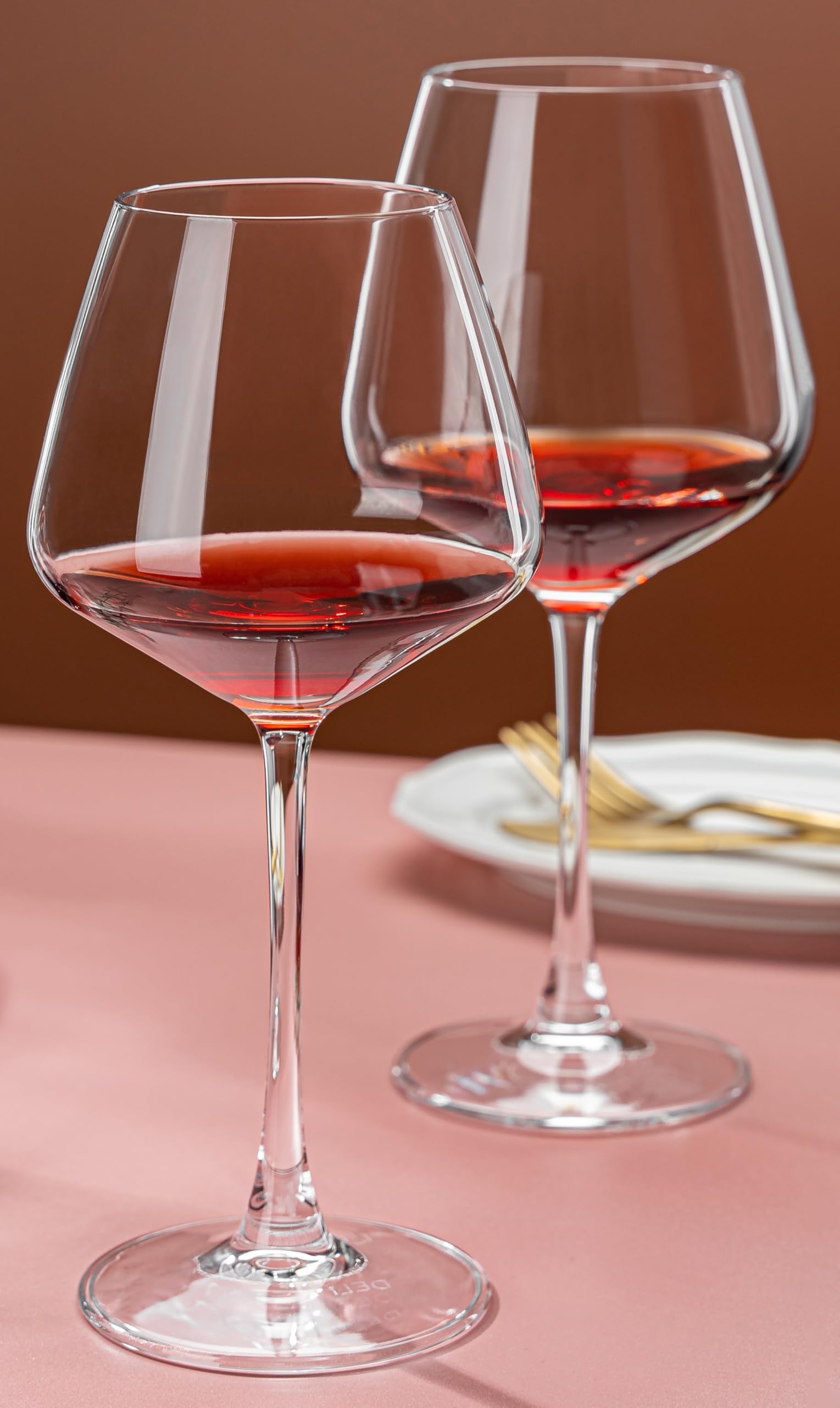 Premium Crystal Wine Goblets - Set of 6 -1