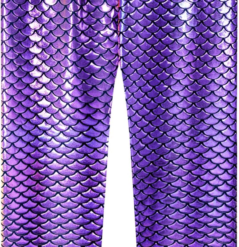 Frogwill Girls Mermaid Scale Leggings Fish Pants 3-11 Years - Image 5