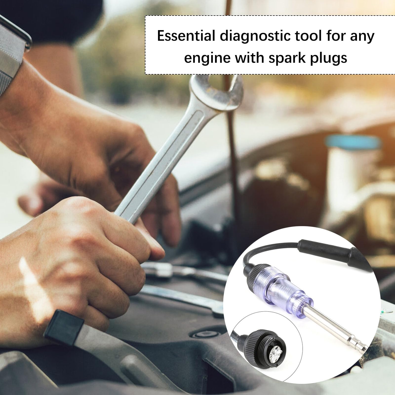 Tester di Accensione per Auto, Moto e Tosaerba - Tester per Scintille e Candele di Accensione