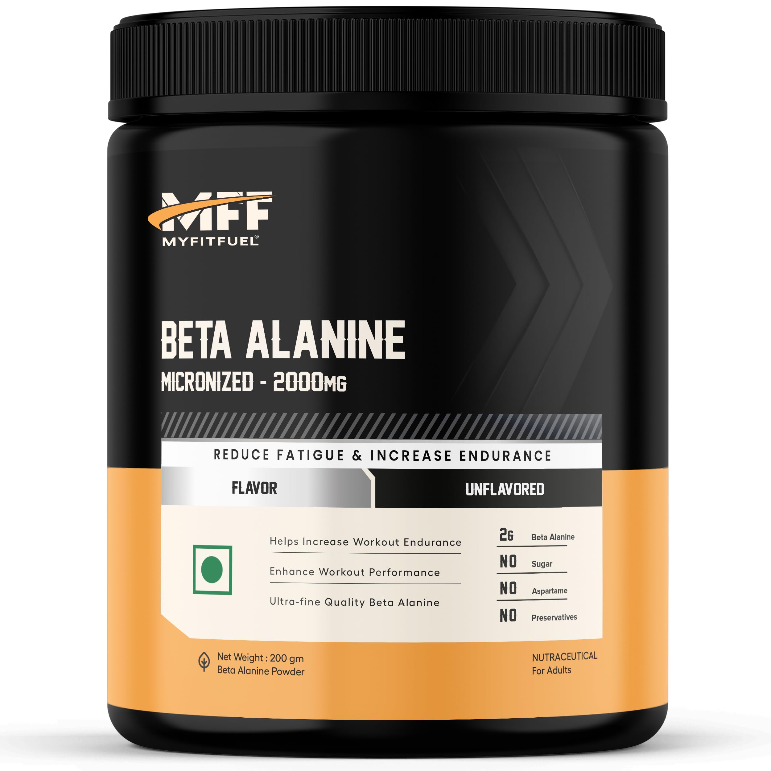 Beta Alanine (200 gm) Unflavoured-image-40