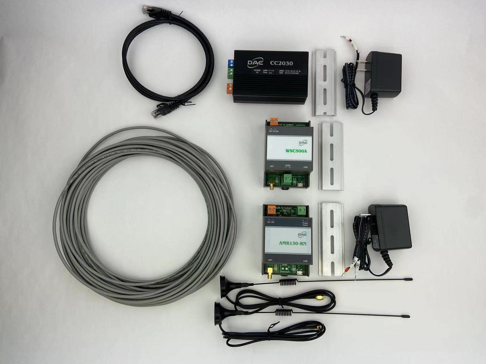 DAE CC2030 KIT+AMR130-RN KIT+DAE WSC500A Connected Wirelessly, read 1 Water Meter by PC, Cell Phone, generate billing report