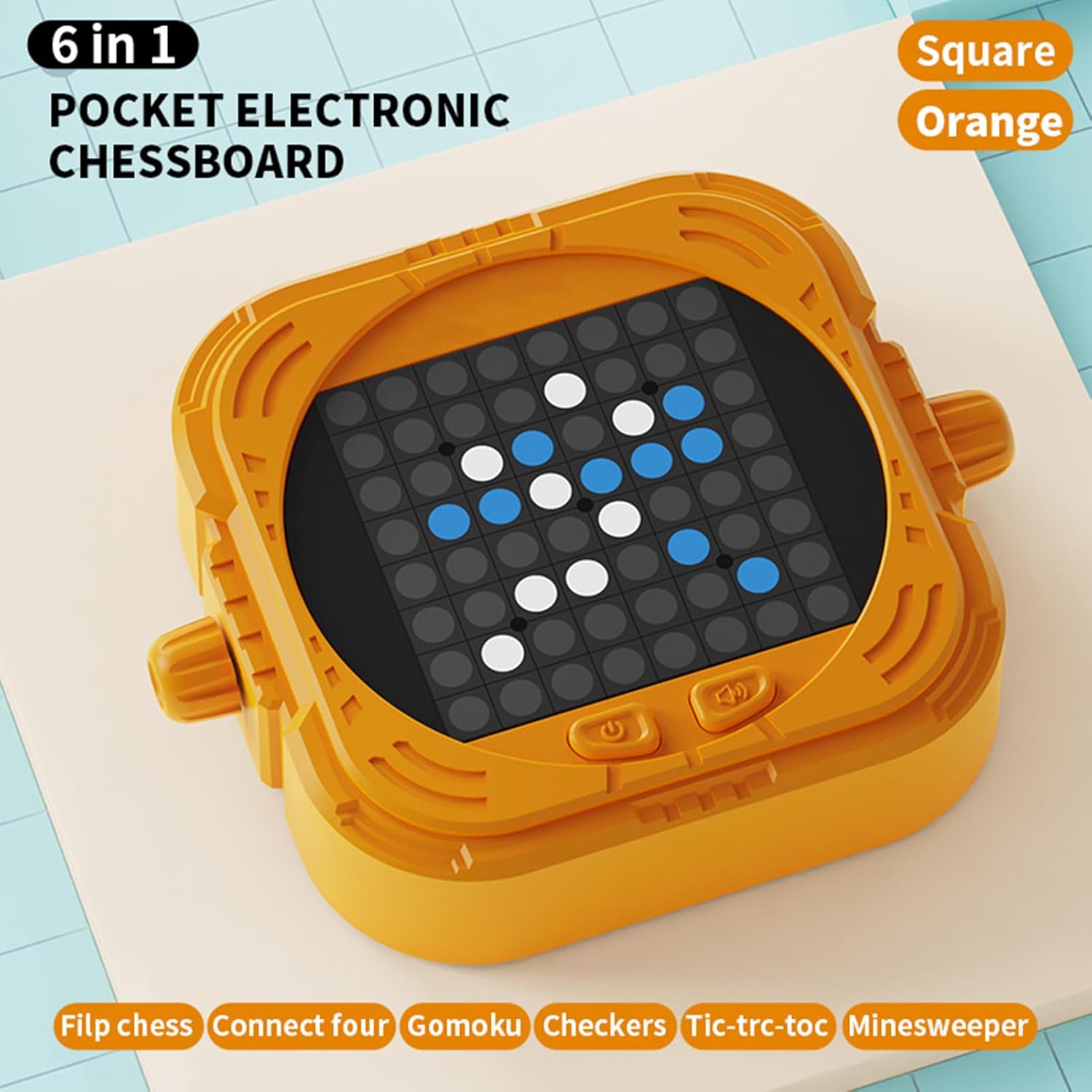 Electronic Strategy Game - AI Electronic Toy,Five in a Row Brain Teaser Board Game - for Kids Adults Road Trip Camping Party Travel