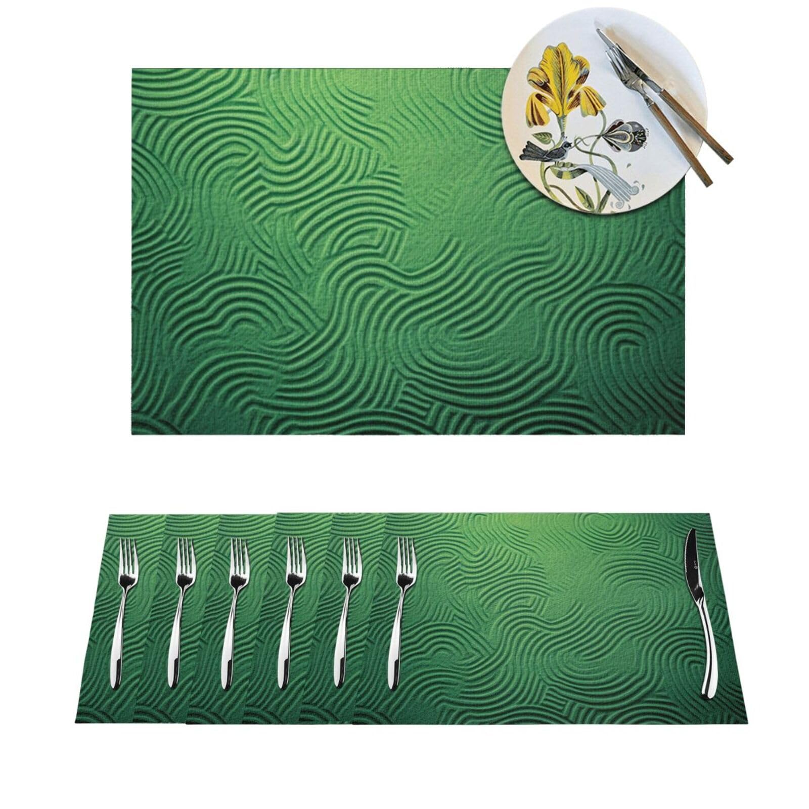 Tapis de table antidérapant lot de 6 protections lavables et thermorésistantes