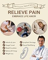 Vista 5 de Feraco Pulseras magnéticas de 5 veces más fuerza para mujer, pulsera magnética de acero inoxidable con imanes ultra potentes de 5000 Gauss, cierre