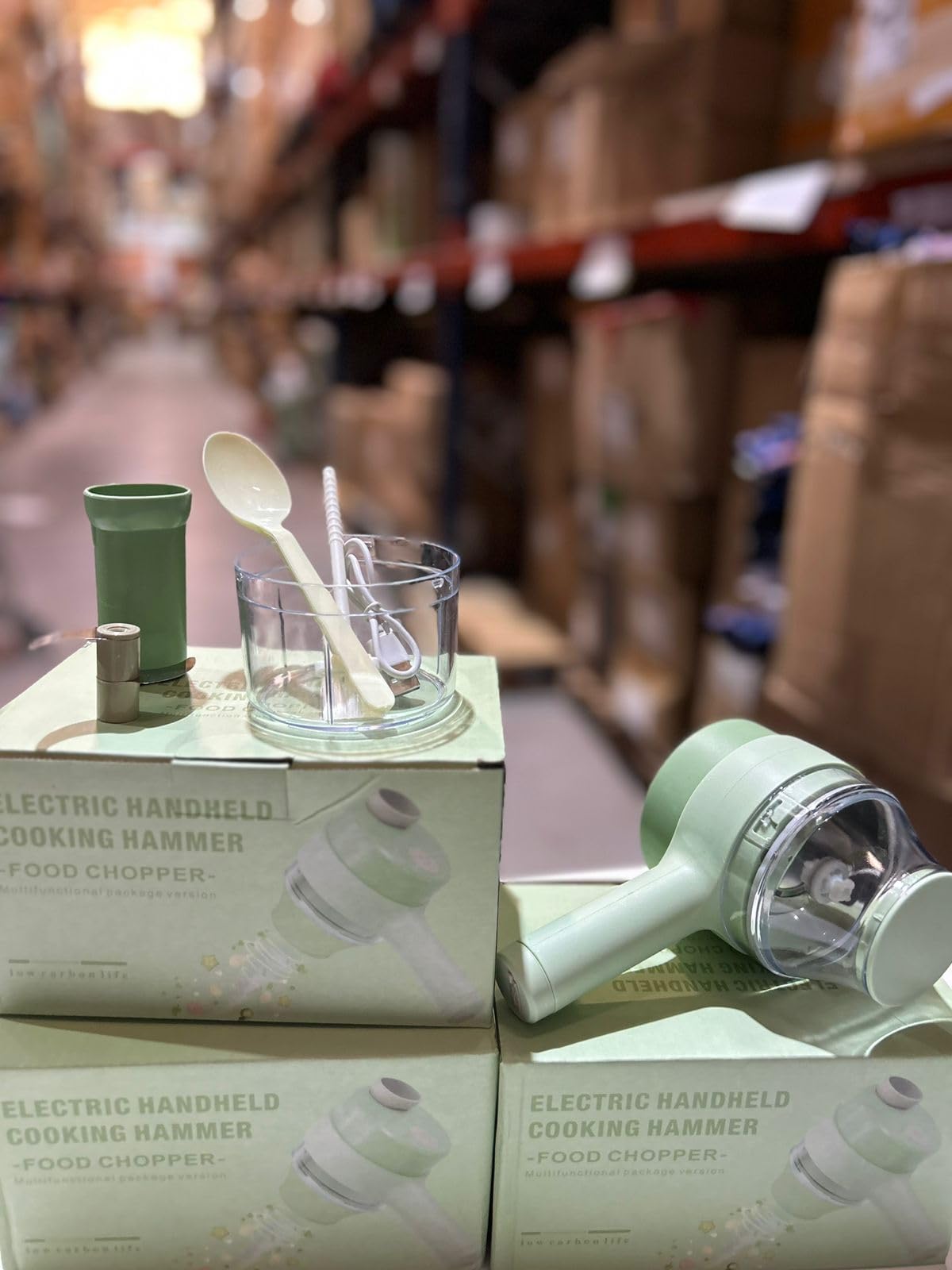 MayMax Cortador de Verduras Electrico 4 en 1 - Picadora inalambrica recargable que pica, ralla, corta y tritura verduras, ajo y frutos secos en segundos, facil de limpiar