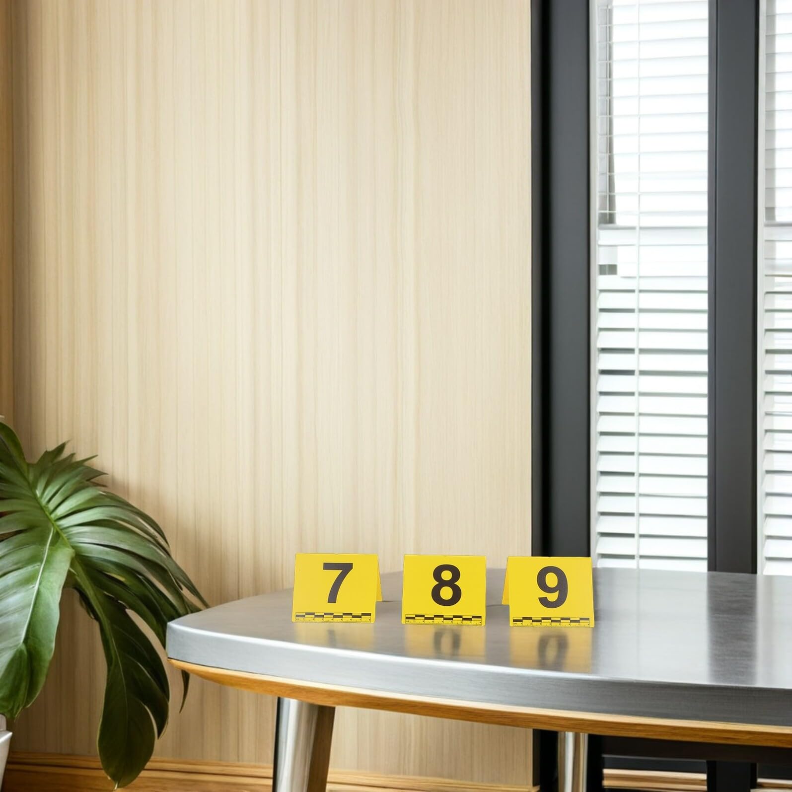 Indicatori di Evidenza Numerati con Scala, 20 Pezzi, Gialli