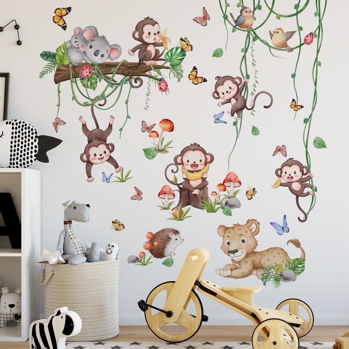 COVPAW 3D Weltall Bodenaufkleber, Wandtattoo, Galaxie Wandau
