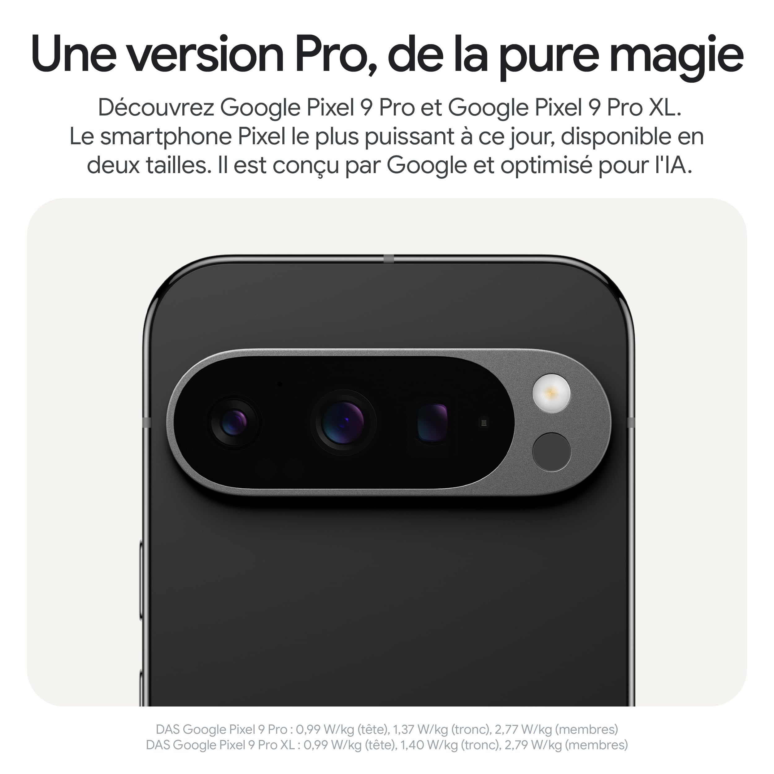 Google Pixel 9 Pro XL – Smartphone Android débloqué avec Gemini, Triple Appareil Photo arrière, 24 Heures d'autonomie et écran Super Actua 6,8 Pouces – Vert Sauge, 128GB