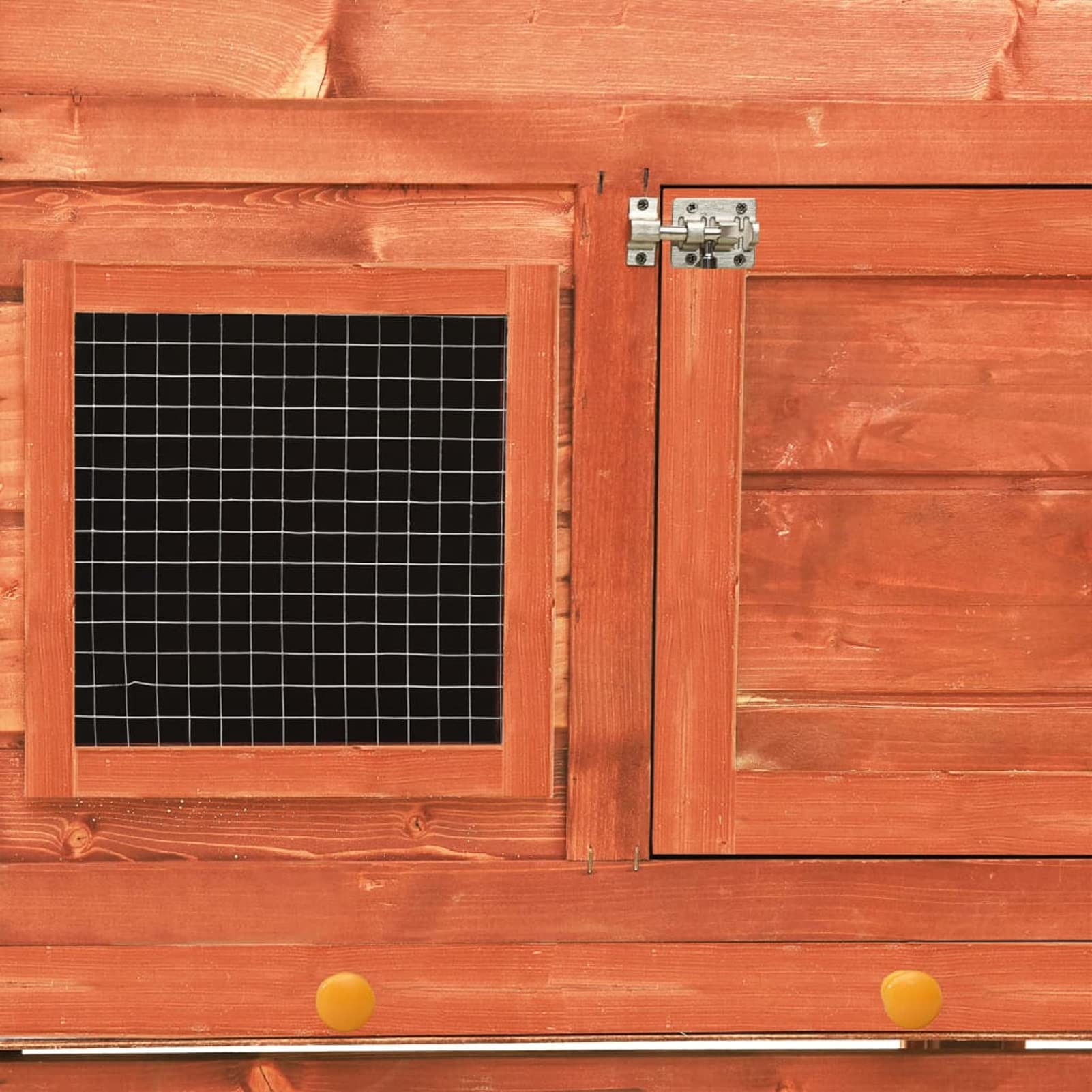 LAPOOH Conejera de Madera Maciza de Abeto 140x63x120 cm, Jaula Cobaya, Jaulas para Conejos, Jaula Hamster, Casa Conejo, Casita Conejo, Kid Conejo