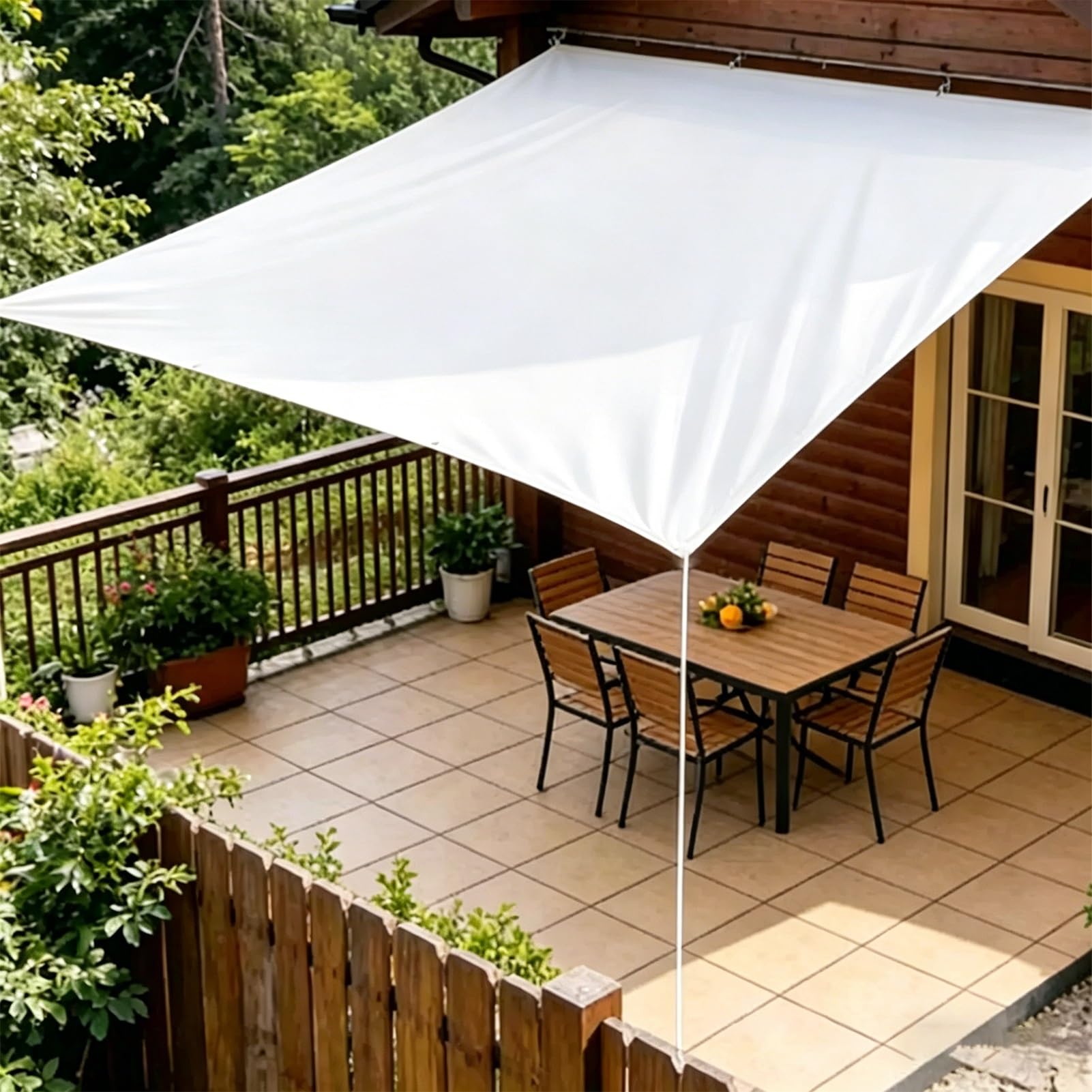 Heavy Duty Tarp with Reinforced Grommets 2m x 2m, 3m x 3m, 5m x 6m Outdoor Furniture Caravan Tarpaulin Cover Camping Garden Balcony Groundsheet(1.8x2m(5.9ftx6.5ft))