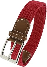 FASHIONGEN - Elastic braided belt and leather for men and women, PERDERSEN