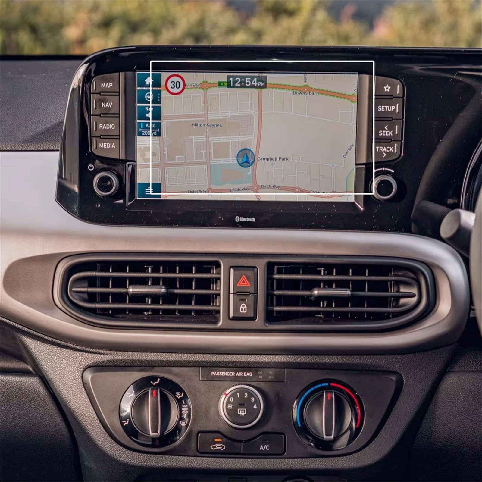 for Hyundai for Grand for I10 2019 2020 2021 2022 2023 Car Navigation Screen Protector Car Interior Accessories Tempered Glass Film Car Interior