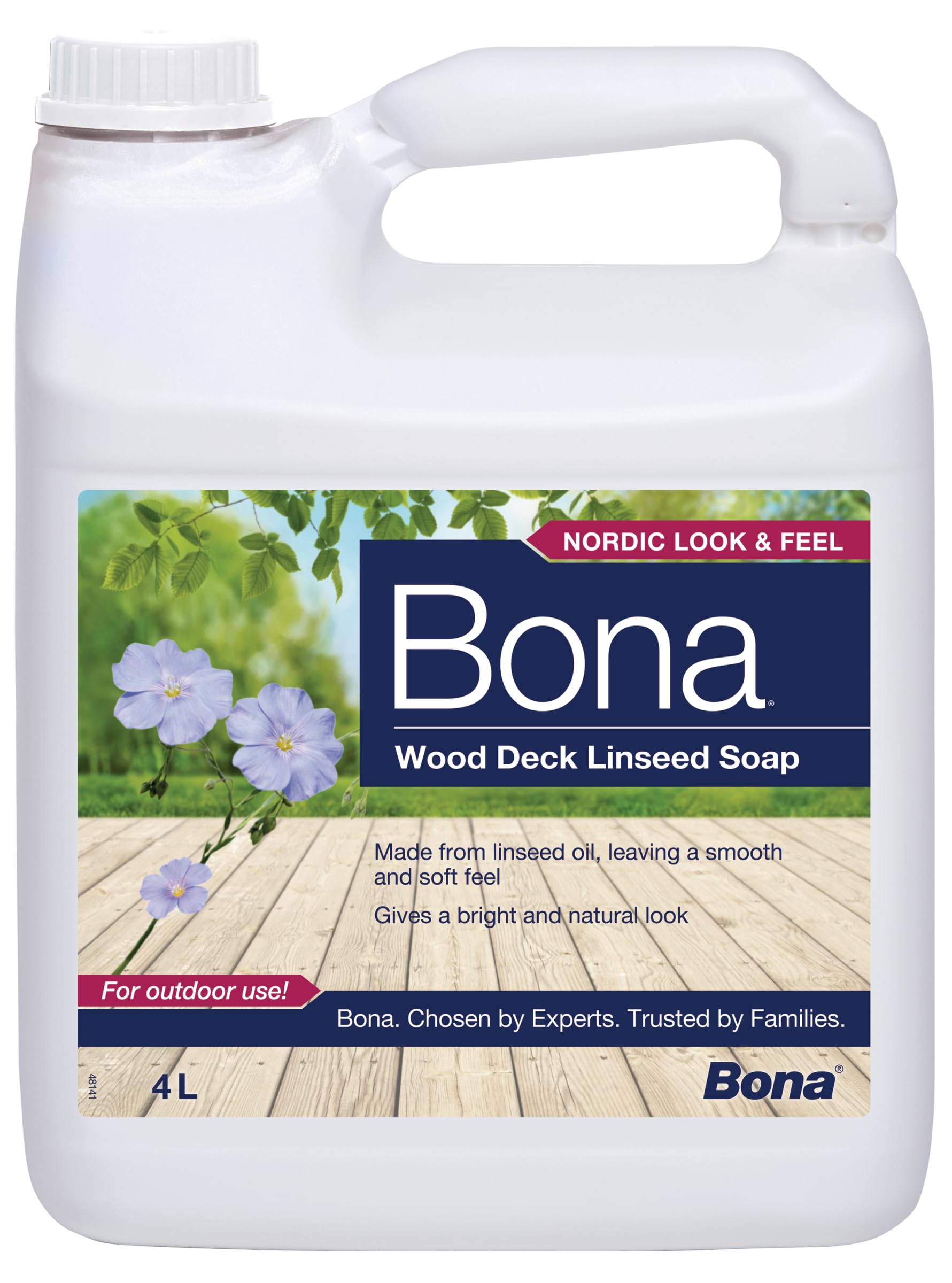 Jabón de Linaza para Tarimas de Madera de Exterior Bona, 4L