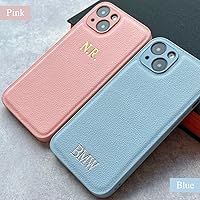 Vista 7 de Custom Embossed Case for iPhone – Personalized Leather Case for iPhone 16, 15, 14, 13, 12, 11, XR, XS, X, Plus, Pro, Max, SE, Mini - Custom Text