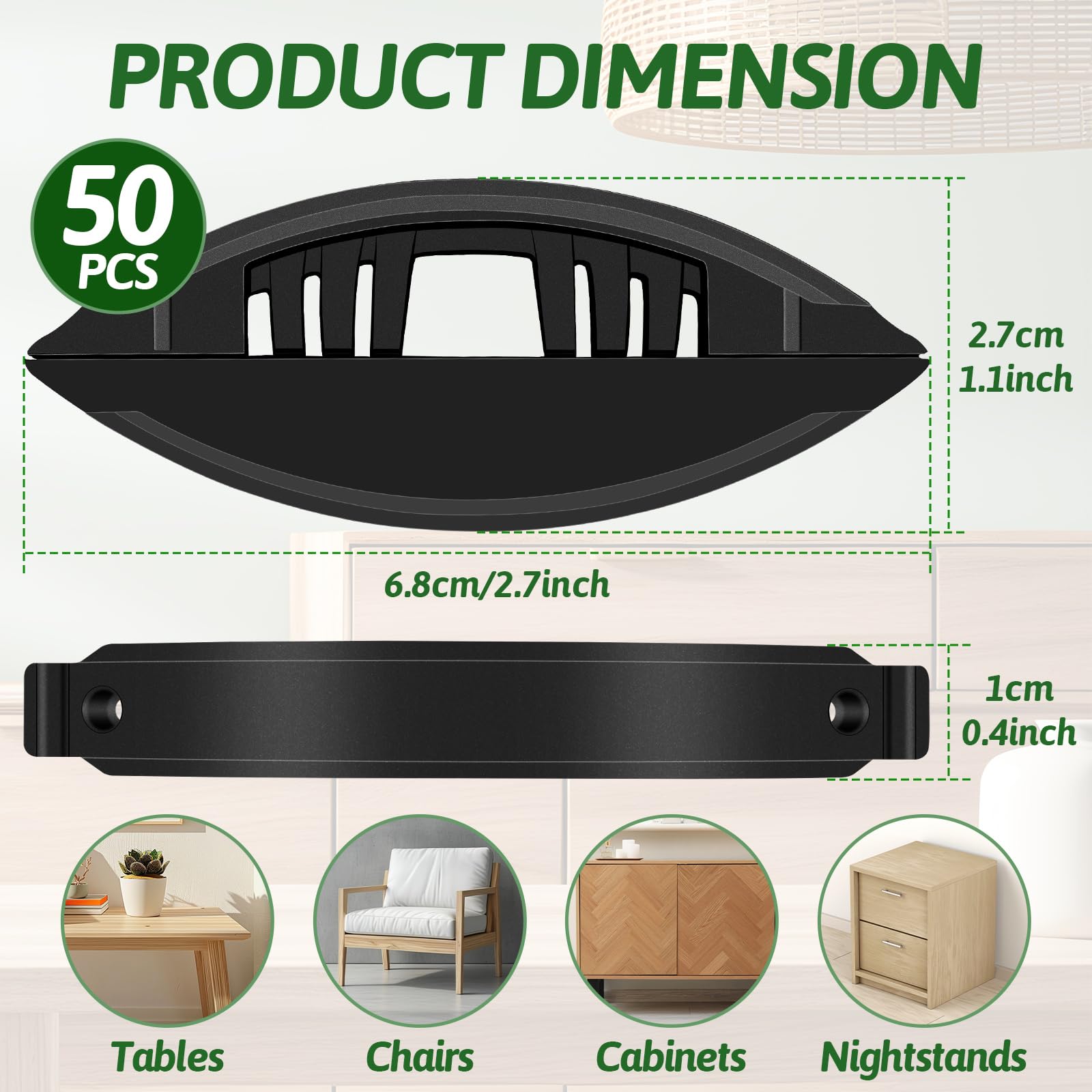 50 conectores de galletas, conector rápido de nailon, galletas autoajustables para carpintería, compuesto de carpintería, fijo, marco de muebles, herramientas de carpintería para carpinteros y