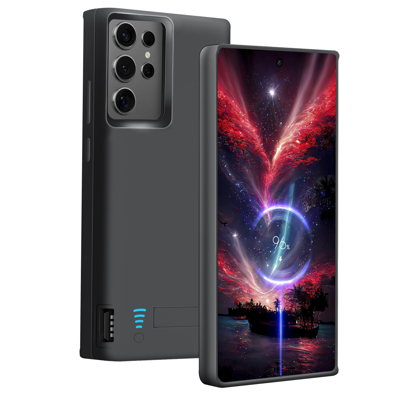 Loytal Battery Case for Samsung Galaxy S24 Ultra, 5000mAh Rechargeable Extended Battery Charging Charger Case, Add 100% Extra Juice, Not Compatible with S24 or S24+ (6.8 inch) Black