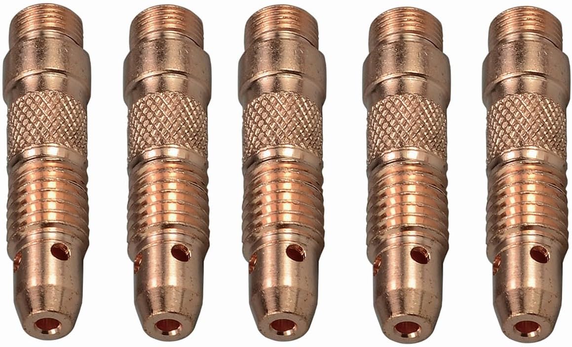 TIG Collet Bodies 10N32 3/32" 2.4mm Orifice for QQ300 PTA DB SR WP 17 18 26 TIG Welding Torch Pack of 5