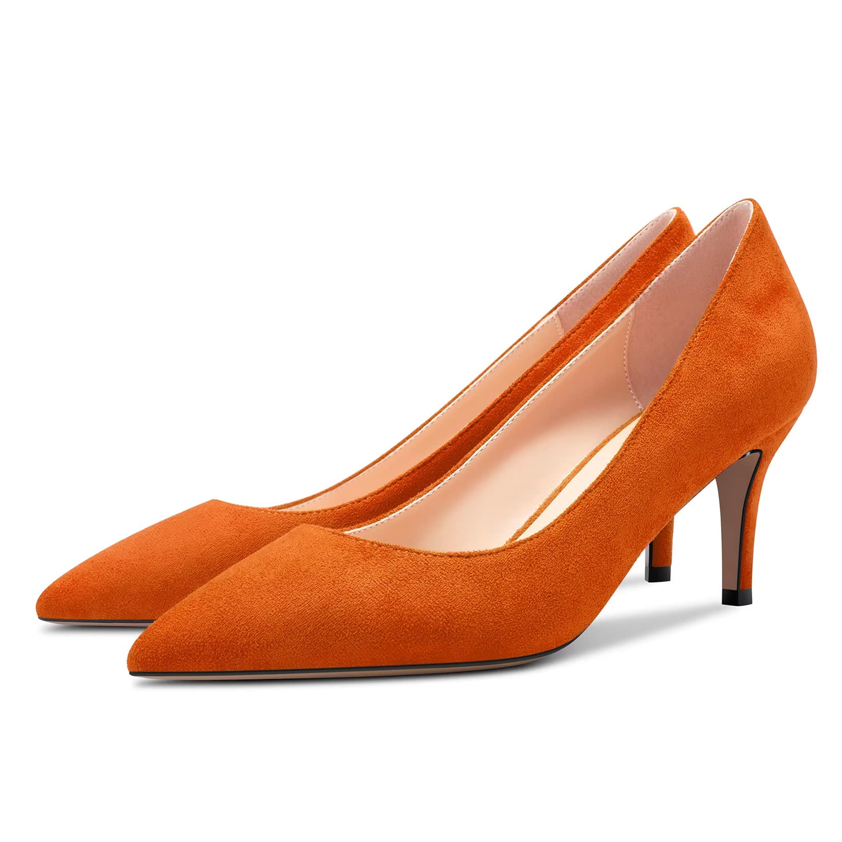 Castamere Donna Spillo Medio Gattini Tacco Heel 6.5 CM Heels a Punta Pumps Slip-on Classico Cute Ufficio Scarpe