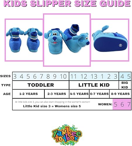 Miniatura 2 de Nickelodeon Blue's Clues & You - Pantuflas de felpa 3D para niños pequeños