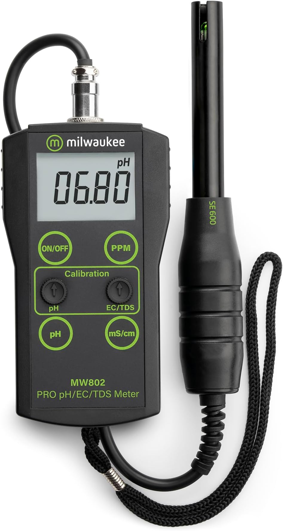 pH/EC/TDS Medium Range Portable Meter - Milwaukee Instruments MW802