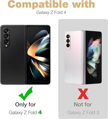 Miniatura 2 de Dexnor Funda de cuerpo completo para Samsung Galaxy Z Fold 4 5G (2022), de grado militar, a prueba de golpes, resistente, con protector de pantalla