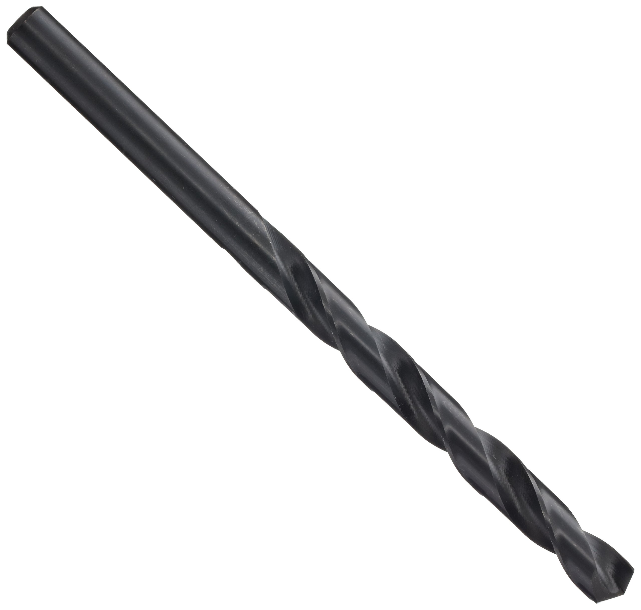 YG-1 D1632 High Speed Steel Split Point Aircraft Extension Drill Bit, Steam Oxide Finish, Straight Shank, Slow Spiral, 135 Degree, A Size, 29/128