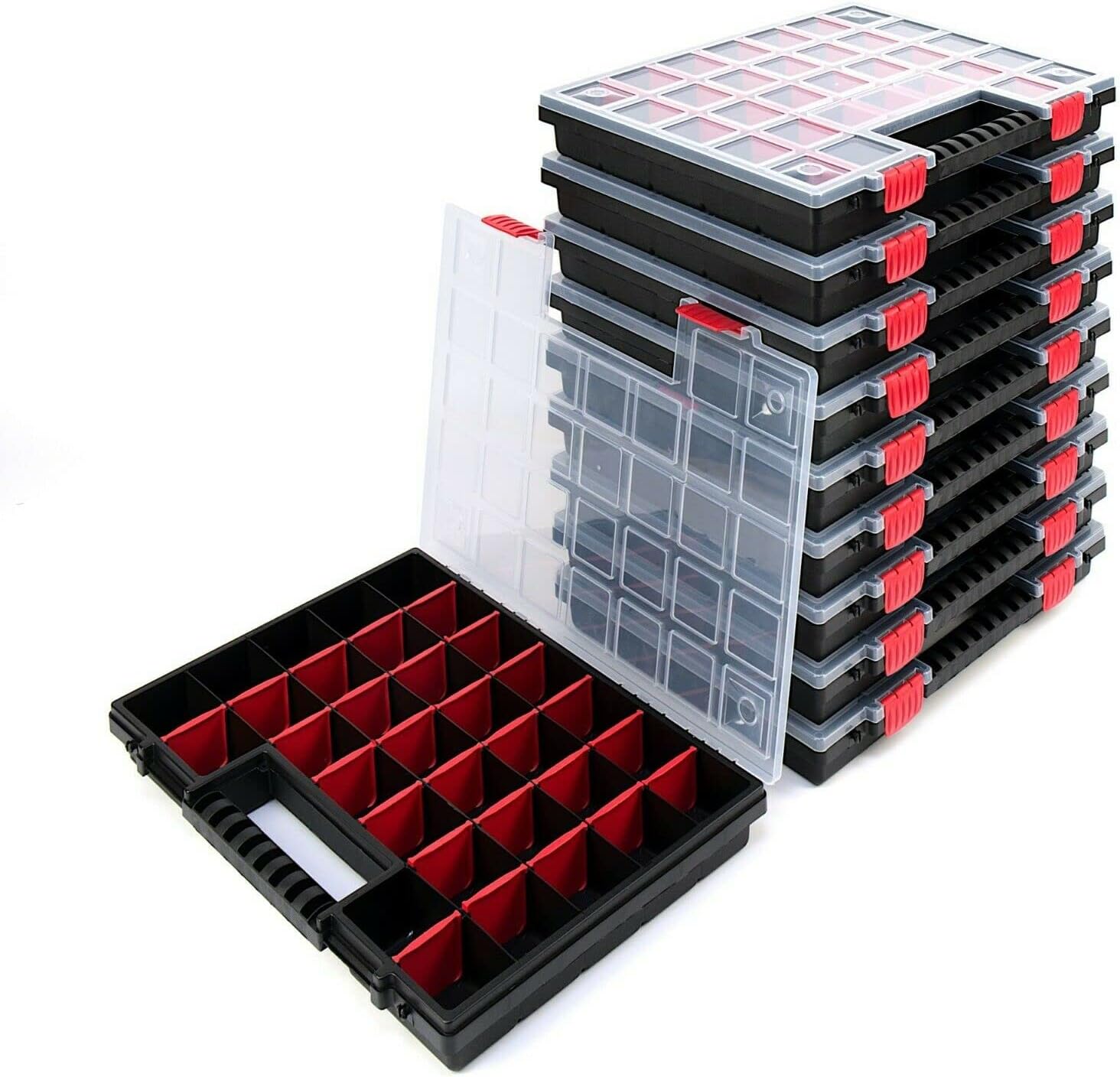 10er Set Sortimentskasten Sortierkasten Kleinteilemazagin Sortierbox ...