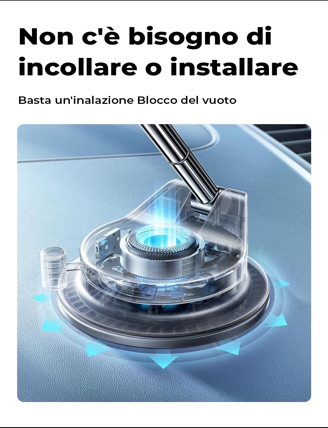 LISEN Supporto Cellulare Auto Magsafe con Ventosa, [89+LBS potenza di aspirazione & 2800 gf magnete più forte], Supporto Magnetico per Cellulare Auto per iPhone 16 15 14 13 12 Pro Max，Nero