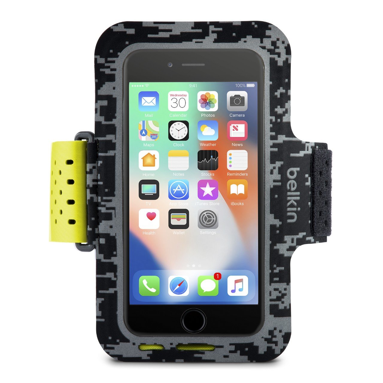 Belkin - F8W843btC00 - Sport Fit Pro - Brassard en Néoprène pour iPhone 6/6s/7/8 - Noir
