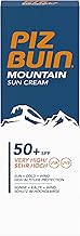 PIZ BUIN Mountain Suncream 50+ SPF (1x50ml), Mountain Face Sunscreen 50 with UVA/UVB Filter, Suncream 50 Against Sun, Cold and Wind, Heavy Duty Sunscreen