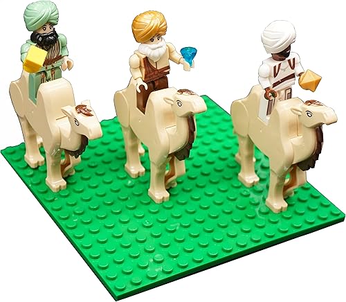 Miniatura 3 de Ultimate Play Set – Belén grande para interiores, 15 personajes, árboles, juegos cristianos construibles para niños, regalo perfecto para Navidad