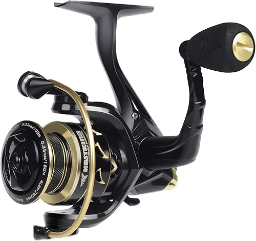 Miniatura 2 de KastKing Valiant Eagle Gold Spinning Reel - 6.2:1 High-Speed Gear Ratio, Freshwater and Saltwater Fishing Reel, Faster Line Retrieve, Braid Ready