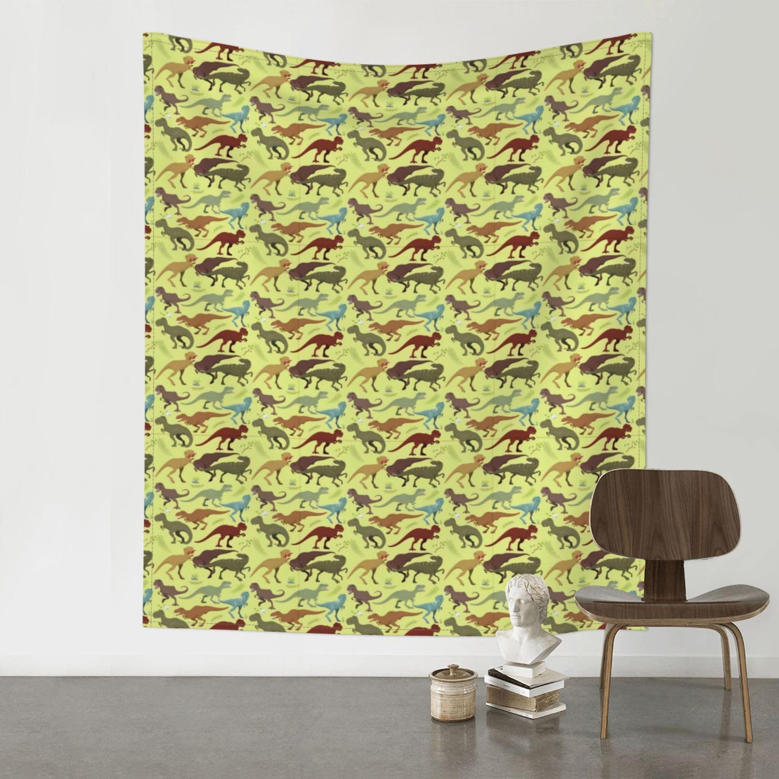 YYHWHJDE Dinosaurs Prints 60x51in Wall Tapestry – Boho Decor Throw Blanket for Bedroom, Dorm, Beach Cover, Picnic & More