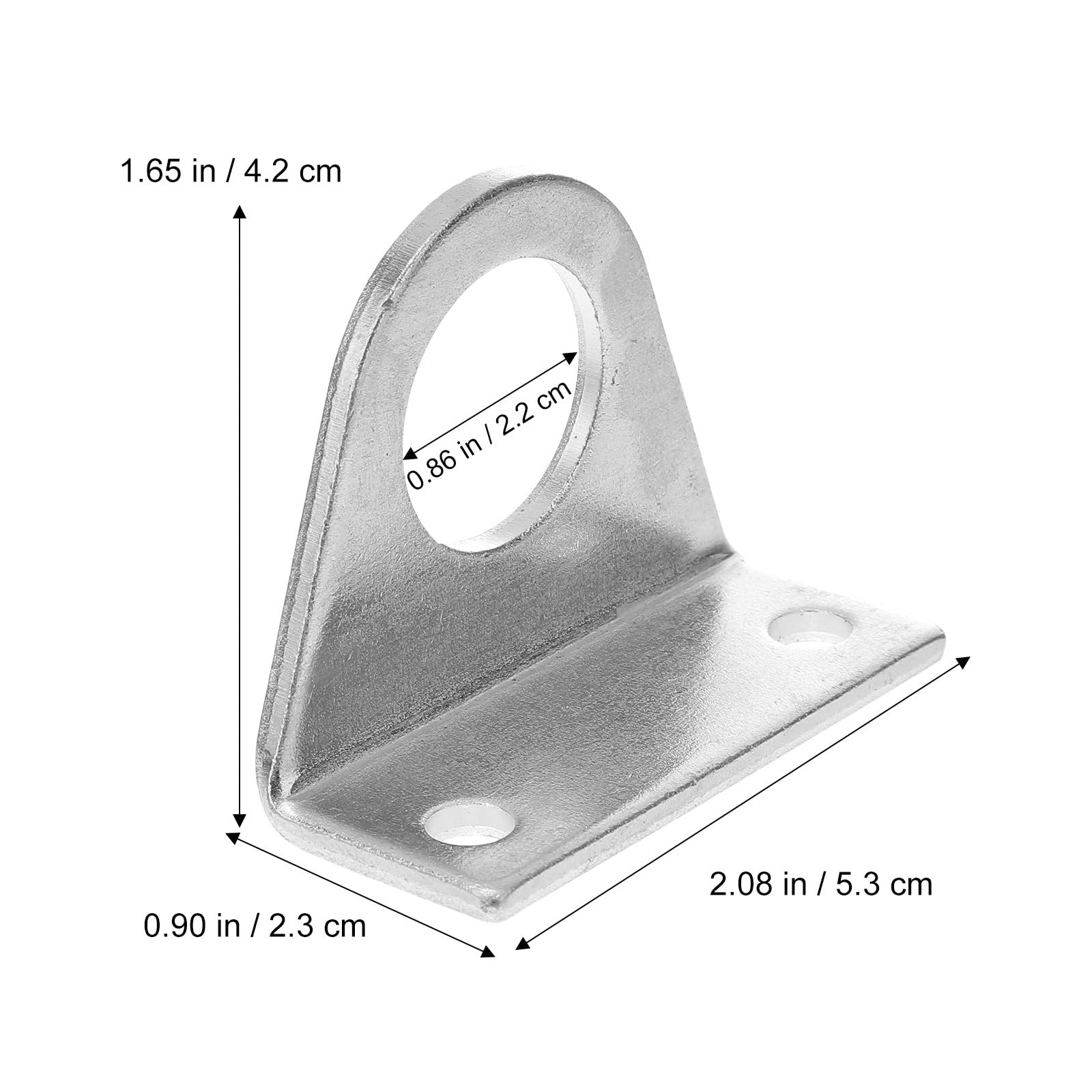 ULTECHNOVO 3 Paires de Supports de Montage Facile à Installer en Acier Inoxydable Deux Trous de Fixation et Résistant la Déformation pour Vérin Pneumatique pour Alésage Cylindre