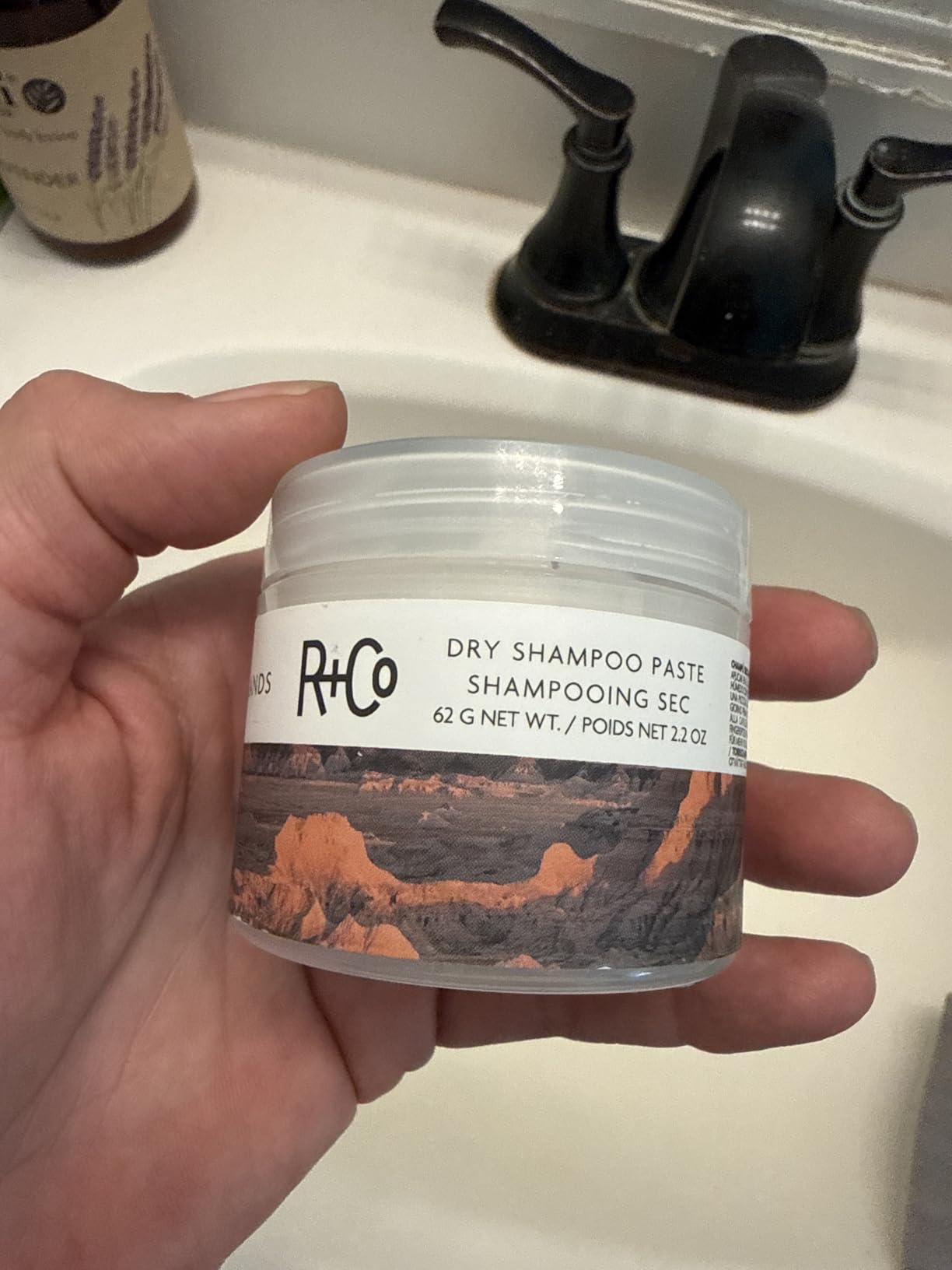 R+Co Badlands Dry Shampoo Paste | Part Dry Shampoo, Part Styling Paste | Adds Texture, Absorbs Oil, Matte Finish 62 g