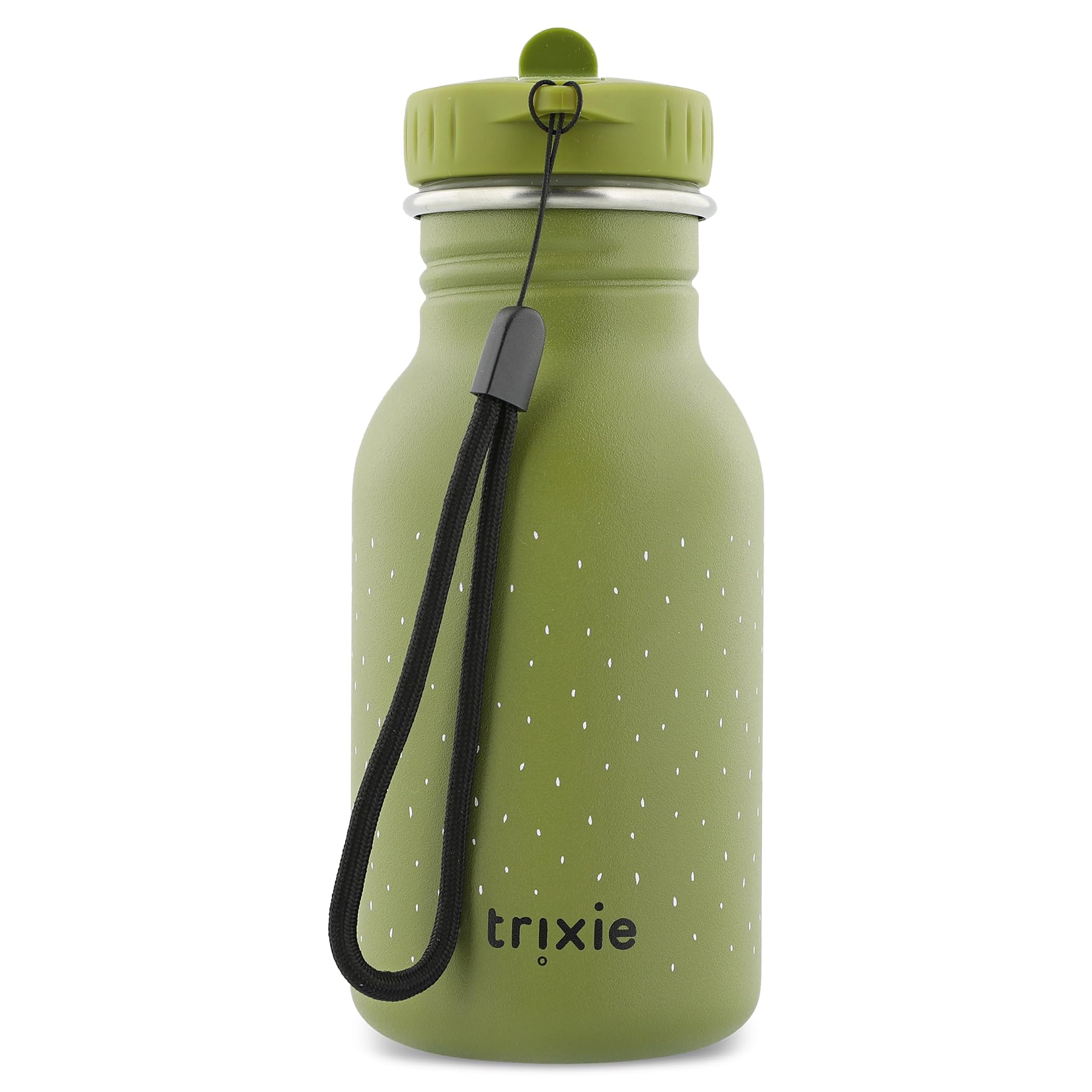 Trixie - Botella de Beber Para Niños de Acero Inoxidable 350 Mililitros - Mr. Dino (Dinosaurio)