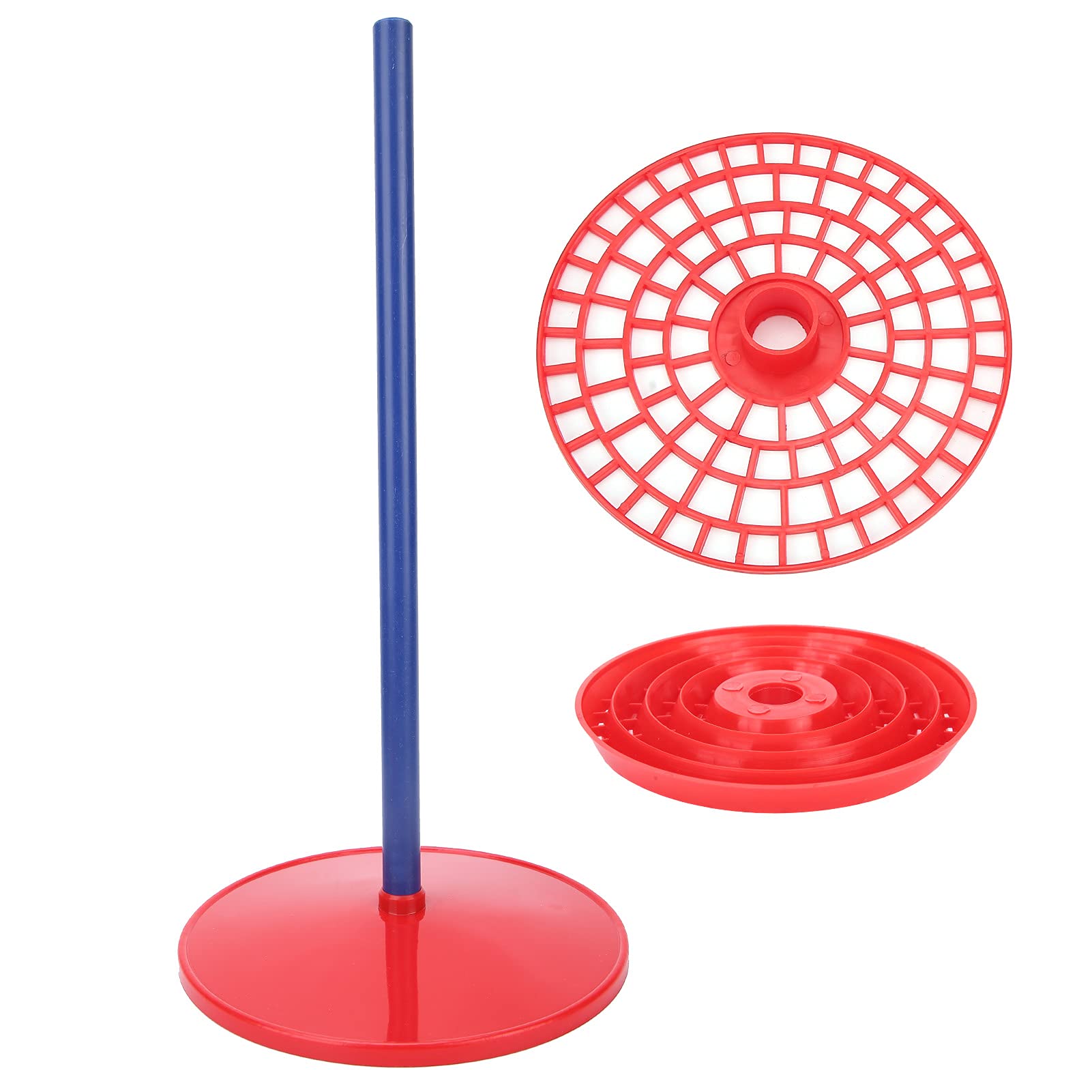 Soporte para Pipetas de 98 Orificios de Gran Capacidad, Accesorio de Laboratorio Rojo para Diferentes Tamaños de Pipetas con 2 Tubos, 1 Soporte y 2 Tapas