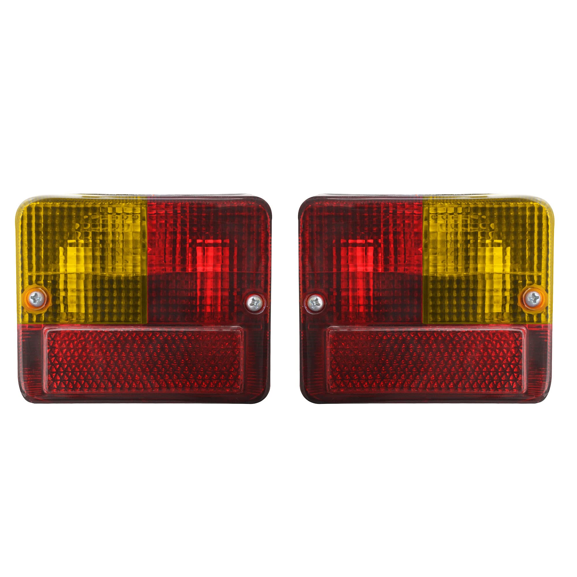 Coppia di indicatori di direzione alogeni combinati Posteriori luci parafango Trattore Base Piatta con lampadine 12v Adatte per Veicoli universali